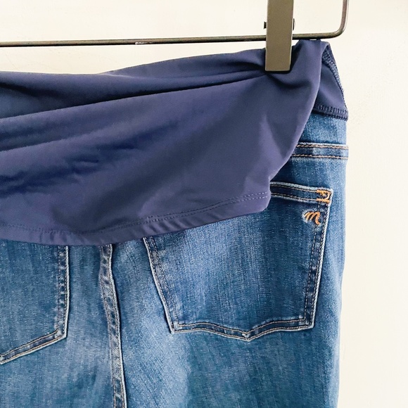 Madewell Maternity Blue Over Belly Skinny Jeans 28 - Picture 4 of 8